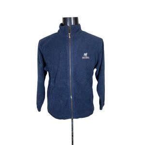 Vintage Y2K Polar BIG Dogs High Tech Men’s Fleece Jacket Full Zip Navy Blue